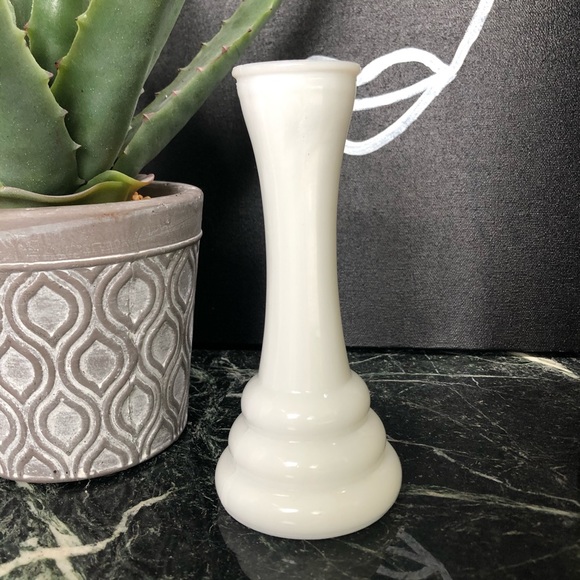 randall Accents 2 Vintage Randall White Milk Glass Bud Vases Poshmark